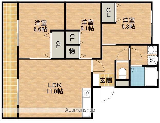 ニューメゾン・ド・アザレ(3LDK/3階)の間取り写真