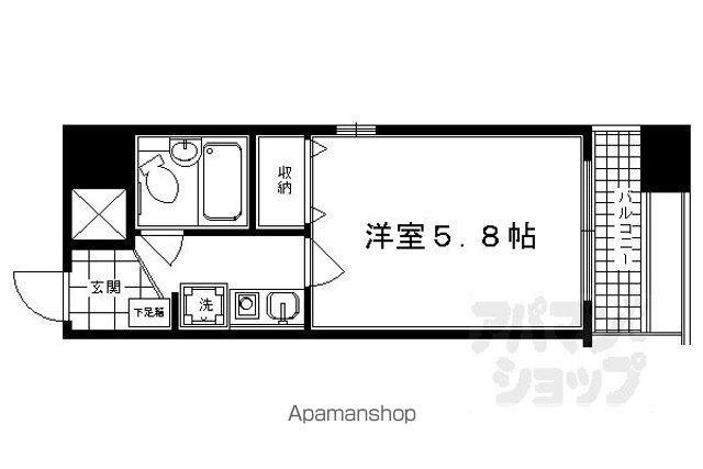 エスリード京都河原町第3(1K/7階)の間取り写真