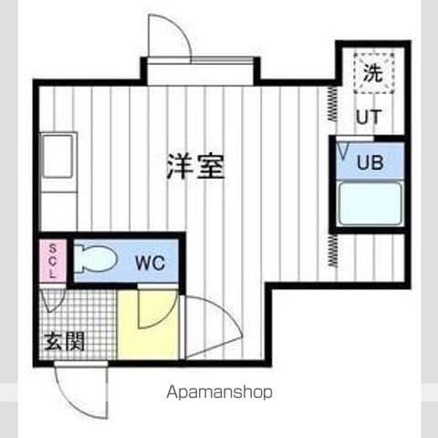 SRビルレストパレス(ワンルーム/1階)の間取り写真