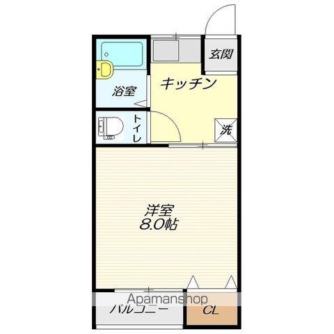 B-UNIT4(1K/2階)の間取り写真