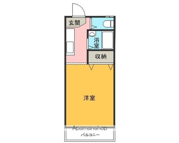 パークARUMIKⅠ(ワンルーム/2階)の間取り写真