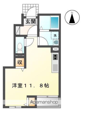 スレーヌ大門(ワンルーム/1階)の間取り写真