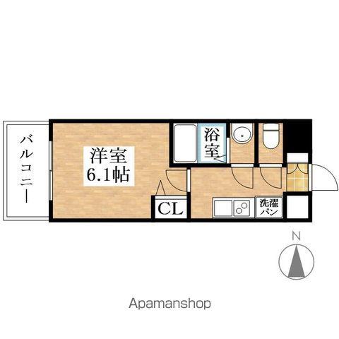 プレサンス尾張一宮ジュレア(1K/8階)の間取り写真