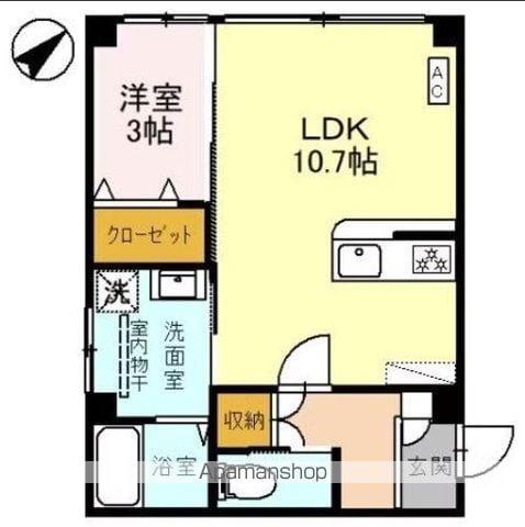 ANFANG本郷 Ⅰ(1LDK/1階)の間取り写真