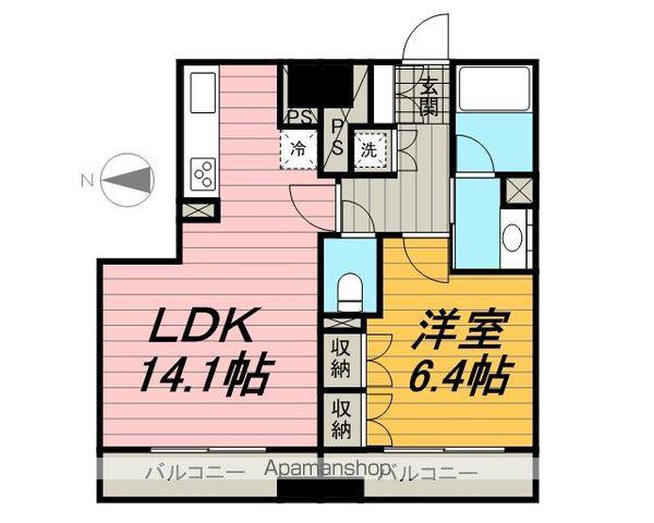 レジディア錦糸町Ⅱ(1LDK/5階)の間取り写真