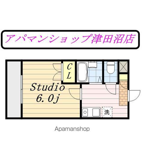 リヴェールビッグパイン(1K/4階)の間取り写真