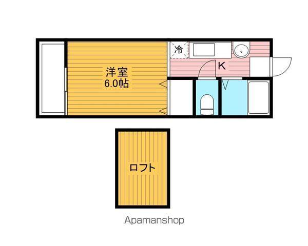 メゾンK(1K/1階)の間取り写真