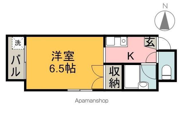 ノワール築地(ワンルーム/7階)の間取り写真