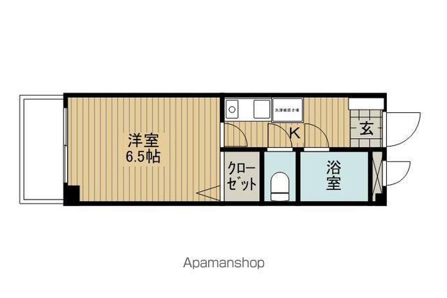 レジデンス923上諏訪(1K/4階)の間取り写真