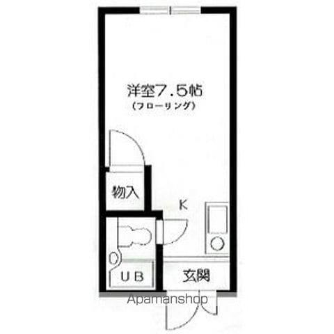 第2アベニュー日比野(ワンルーム/2階)の間取り写真