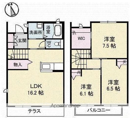 グランマスト1(3LDK/1階)の間取り写真