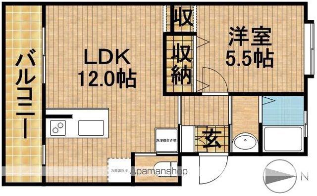 ラフィネ(1LDK/1階)の間取り写真