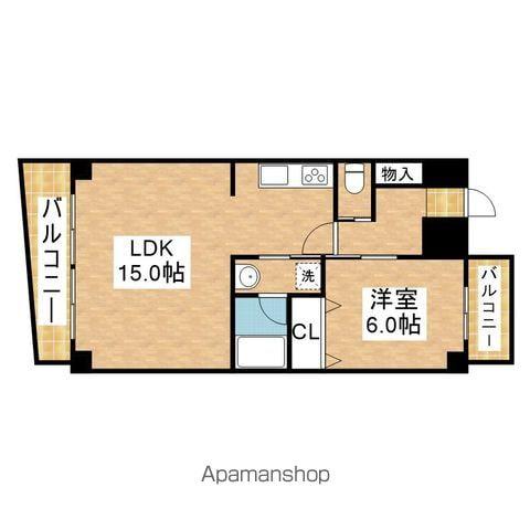 ブルームライフ今池(1LDK/5階)の間取り写真