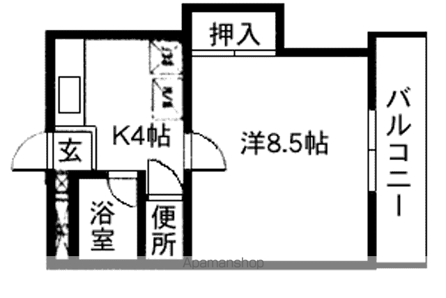 第三 大松コーポ(1K/2階)の間取り写真