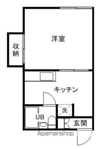 コーポブリーズ(1DK/1階)の間取り写真