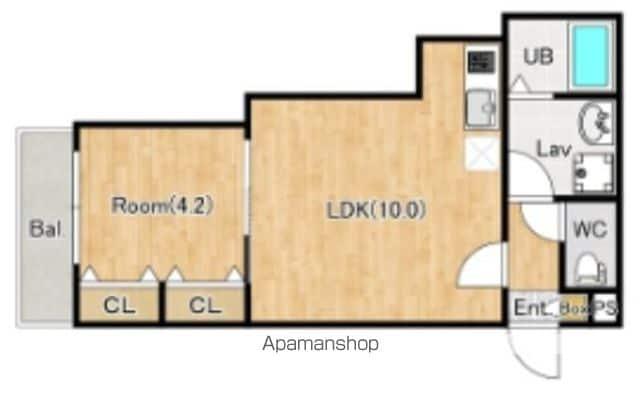 シエロコート入間(1LDK/1階)の間取り写真