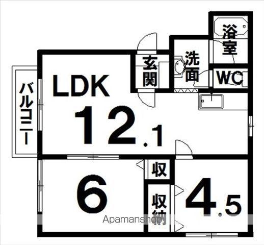 ピュアライフ17(2LDK/3階)の間取り写真
