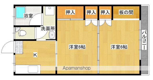ガーデンTM(2K/2階)の間取り写真
