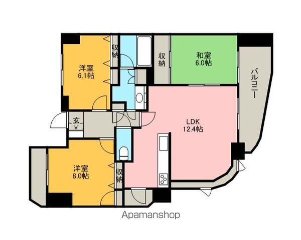 Dクラディア新潟駅前(3LDK/11階)の間取り写真