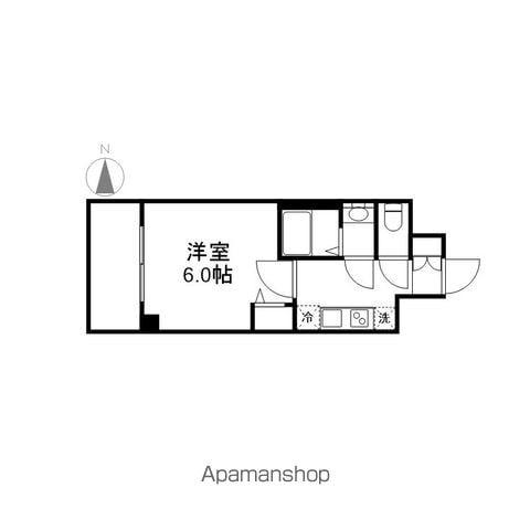 プレサンス吹上駅前エテルノ(1K/12階)の間取り写真