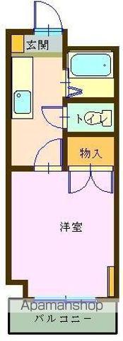スカイパレス福島A(1K/2階)の間取り写真