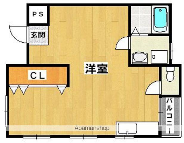 8ビル(ワンルーム/3階)の間取り写真