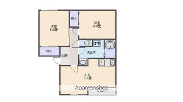 エクセルシオール(2LDK/2階)の間取り写真