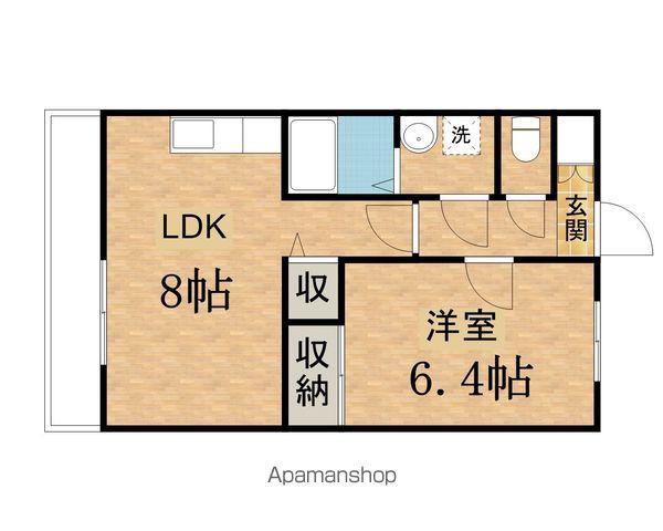 ディアコート・フレア(1LDK/1階)の間取り写真