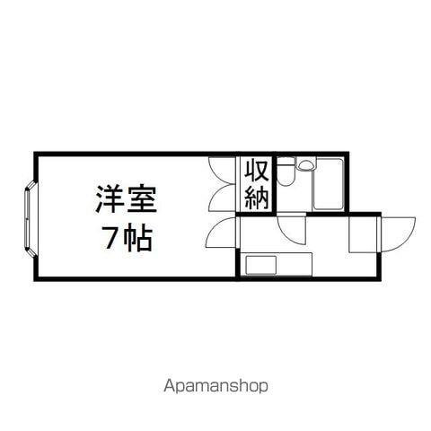 マクセル100/100(ワンルーム/3階)の間取り写真