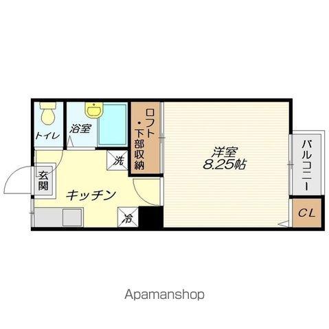 ANGELICE(1K/1階)の間取り写真
