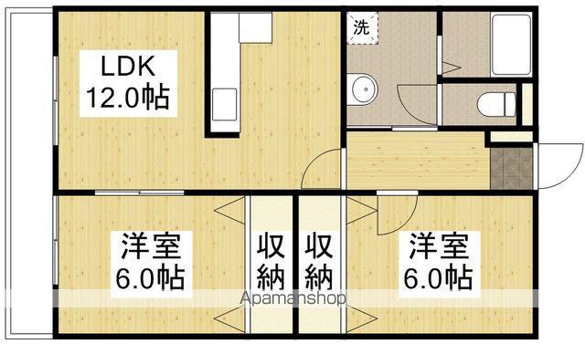 GRACE VILLA(2LDK/2階)の間取り写真