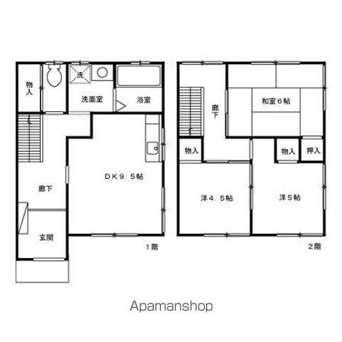 蕗澤貸住宅(3LDK)の間取り写真