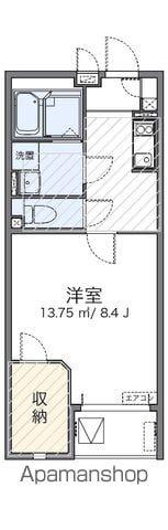 レオネクストアーバンブルー(1K/3階)の間取り写真