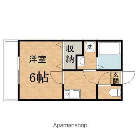 グランシェーヌ大塚(1K/2階)の間取り写真