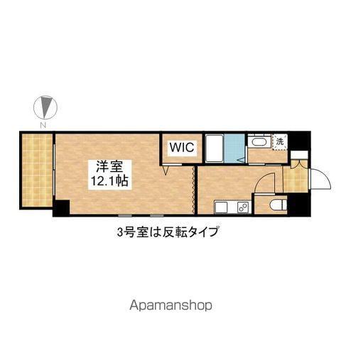 丸の内エンブルコート(1K/8階)の間取り写真