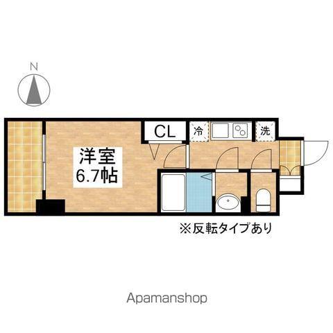 メイクス鶴舞Ⅱ(1K/5階)の間取り写真