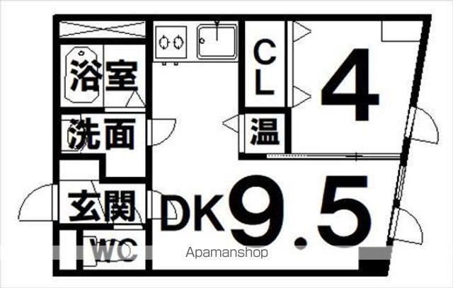 アイビーE(1LDK/3階)の間取り写真