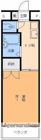 エクセル緑町(1K/2階)の間取り写真