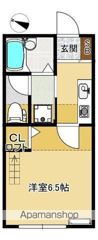 ハートランド蛇田Ⅲ(1K/2階)の間取り写真