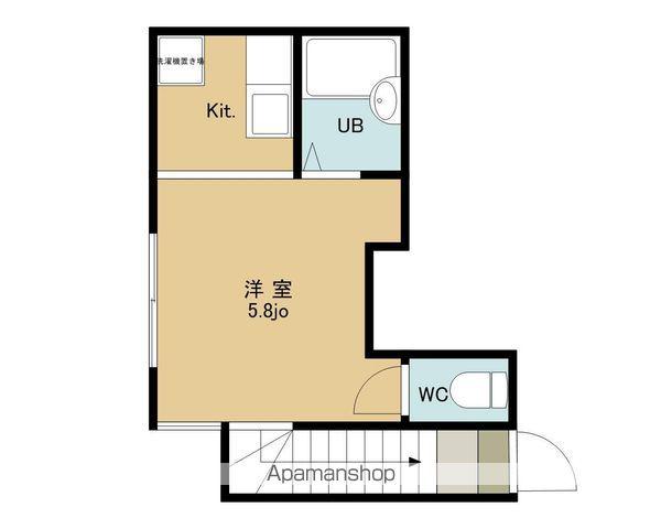 レガーメときわ台(1K/2階)の間取り写真