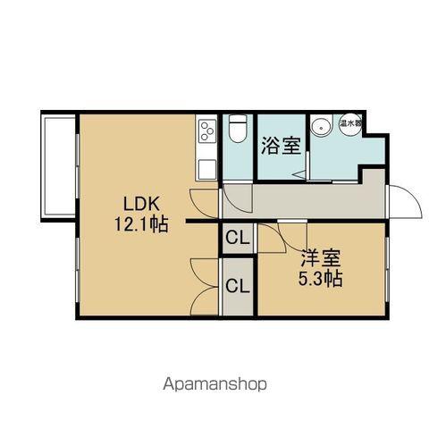 アズーロ千歳(1LDK/3階)の間取り写真