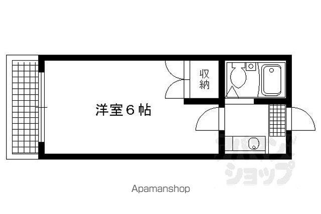 ミヤタハイツ(1K/2階)の間取り写真