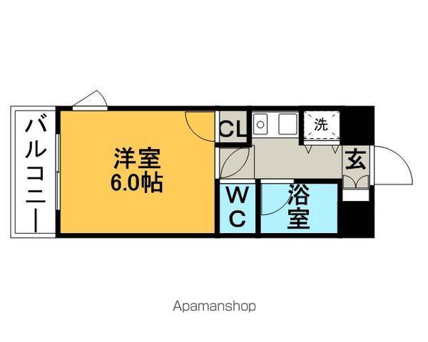 ダイナコート久留米レジックス(1K/6階)の間取り写真