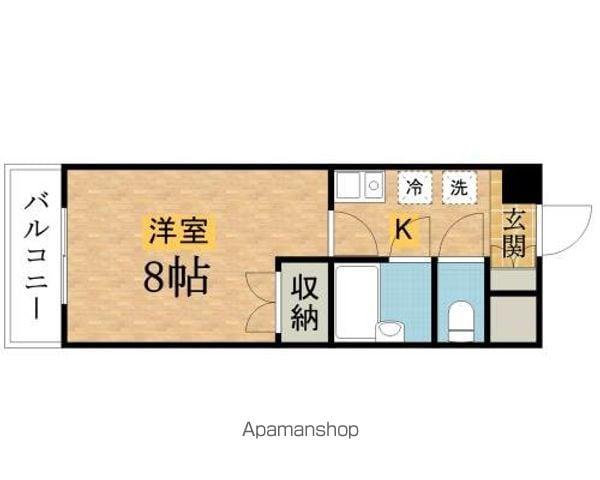 ポラリス(1K/5階)の間取り写真