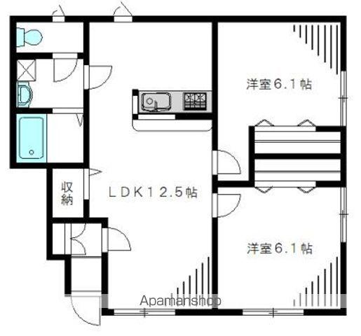 ロッテンハイム(2LDK/1階)の間取り写真