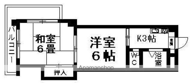 池田ビル(2K/3階)の間取り写真