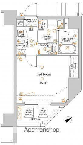 DIPS板橋駅前公園(1K/2階)の間取り写真