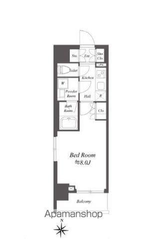 AIFLAT両国(1K/2階)の間取り写真