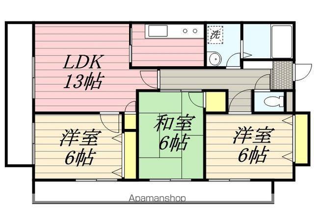 エム・ジャルダン(3LDK/3階)の間取り写真