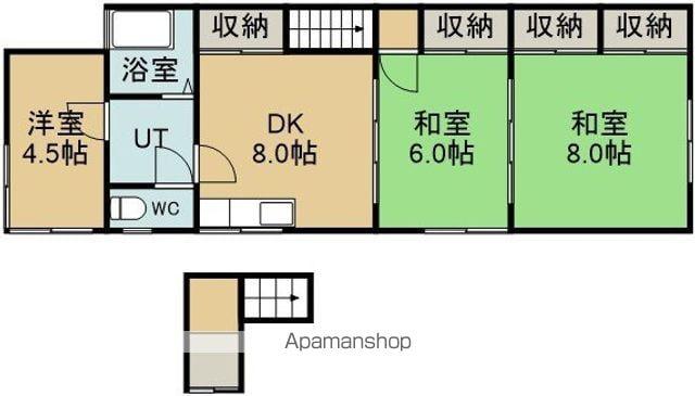 本町28番 1棟2戸(3DK/2階)の間取り写真